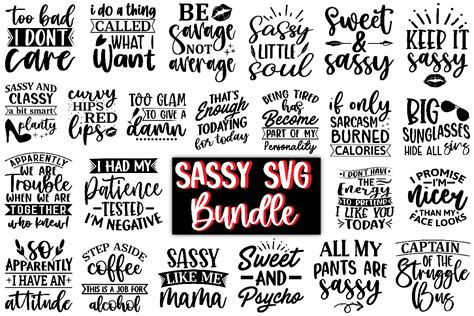 Sassy Svg Bundle Bundle · Creative Fabrica