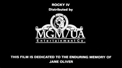 Distributed By Mgm Ua Entertainment Co Metro Goldwyn Mayer Closing