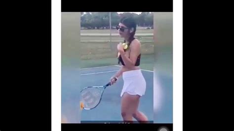 Mia Khalifa Playing Tennis Sexiest Player Ever Youtube