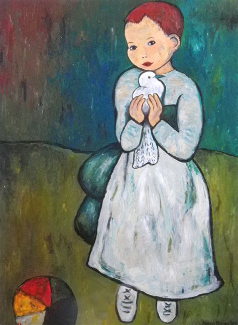 Picasso Girl With Dove By Portraitistin On Deviantart