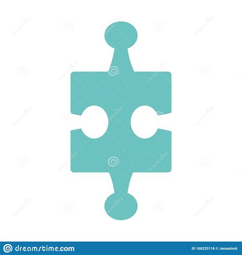 Jigsaw Puzzle Icon Colorful Design Stock Vector Illustration Of