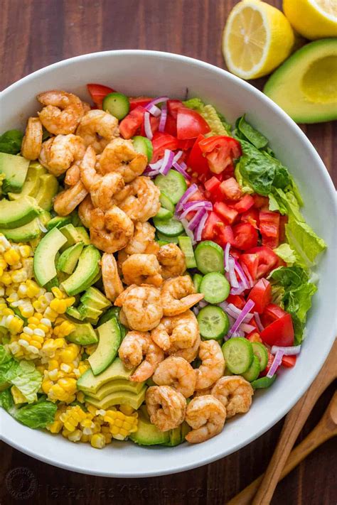 The secret to making a light, crisp coating that doesn't absorb oil keep the batter cold all the time. Avocado Shrimp Salad Recipe (VIDEO) - NatashasKitchen.com