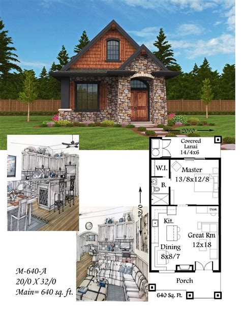 Although there are many large tudor house. Montana Small Home Plan | Small Lodge House Designs with ...