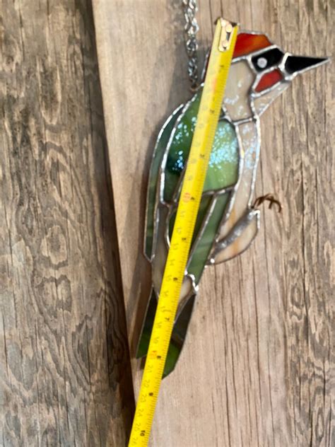 Stained Glass Woodpecker Etsy
