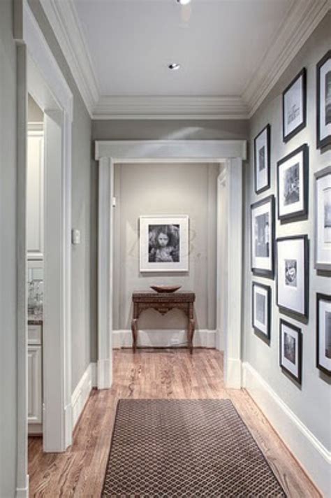 White Wall And Picture Frames In Hallway Decorating Ideas Matchness Com Grey Walls Light