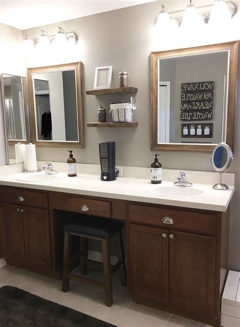 Bathroom Shelves Between Mirrors Rispa