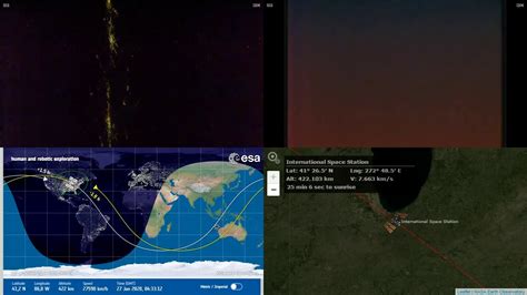 North American Night Lights International Space Station Nasa Live