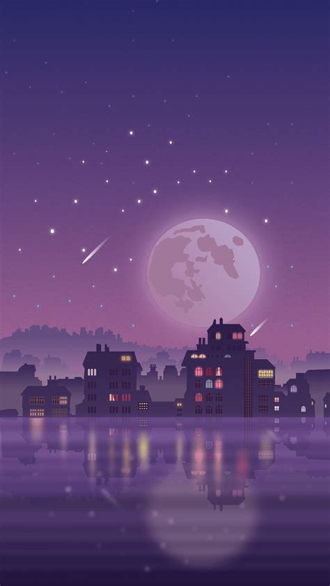 Urban Night Scene Wallpaper For Android Art Wallpaper