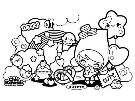 Printable Kawaii Coloring Pages