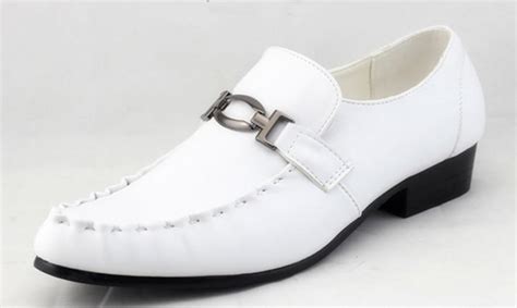 Best Sell White Pu Dress Shoes Mens Casual Shoes Groom Wedding Shoes