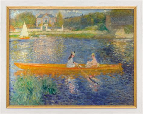 Buy Picture The Skiff La Yole 1875 White And Golden Framed