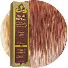 Used in shampoo or as a treatment, it will completely transform your rejuvenate and replenish your hair for a beautiful, healthy finish. One n Only Argan Oil Hair Color 8RG Light Tangerine Blonde ...
