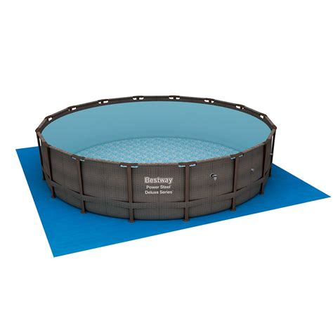 Bestway 14 X 42 Power Steel Frame Above Ground Swimming Pool Set With