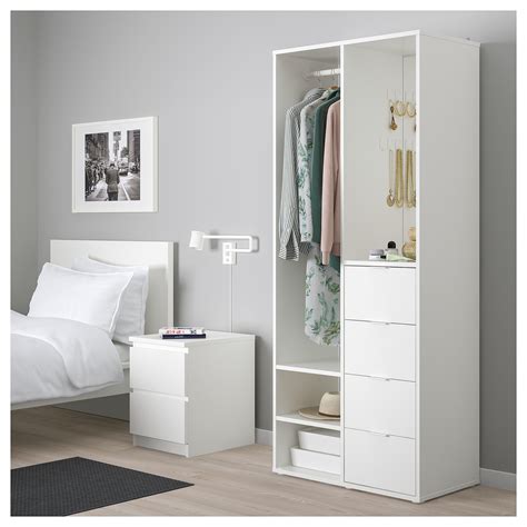 Use open storage to put the clothes you love on show. SUNDLANDET - open wardrobe, white | IKEA Hong Kong