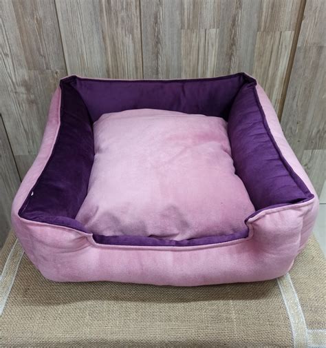 Washable Cat Bed Light Pink Color Purple Color Soft Cat Etsy