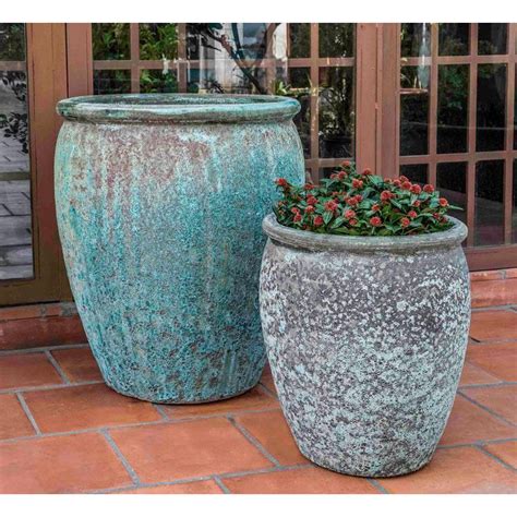 Large Ceramic Planter Large Green Pottery Planter Br