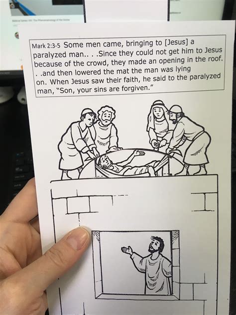 Jesus Heals Sunday School Craft