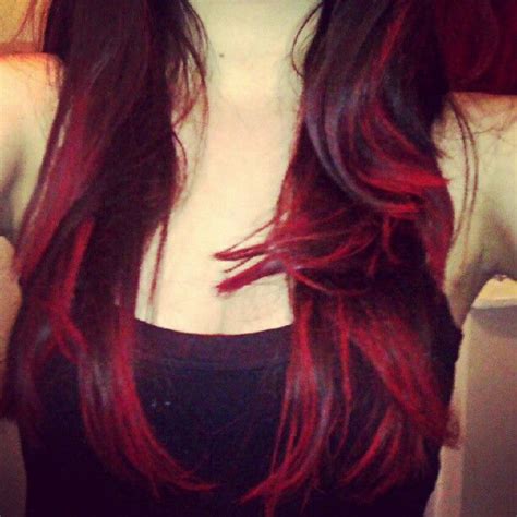 Red Dip Dye Red Dip Dye Hair Color And Cut Hair And Nails Subtle