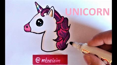 Unicorn Nasıl çizilir 🦄 Kolay Unicorn çizimi How To Draw A Cute