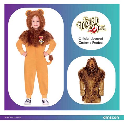 Wizard Of Oz Lion Costume Age 6 8 Years 1 Pc Amscan International