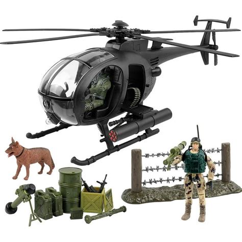 Click N Play Military Attack Combat Helicopter 20 Piece Play Set With