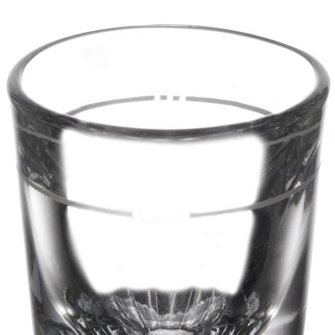 libbey 5127 s0710 1 5 oz fluted shot glass with 75 oz pour line 12 pack