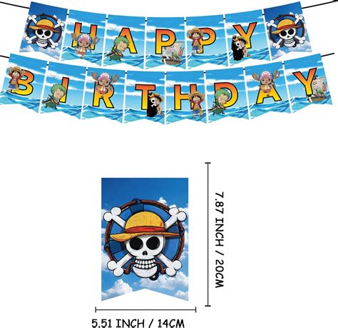 Buy Anime One Piece Birthday Decorations，luffy Zoro Birthday Party