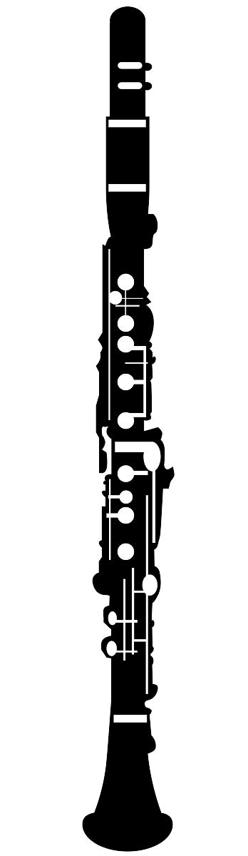 Clarinet Silhouette Free Vector Silhouettes