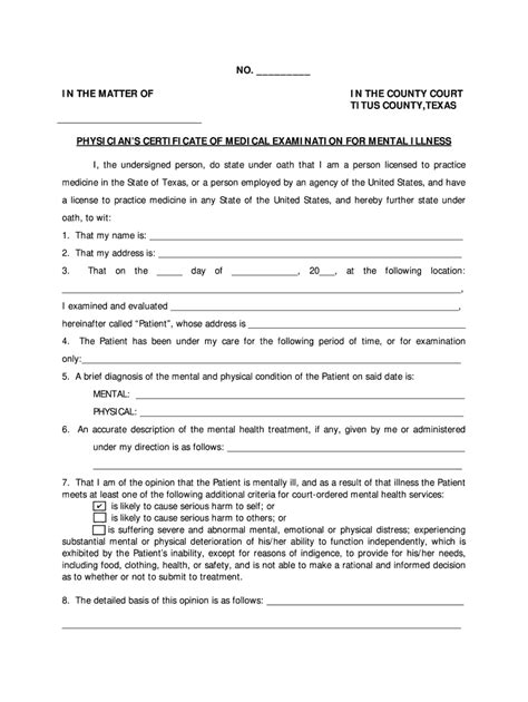 Physicians Certificate Of Medical Examination Fill Out And Sign Online