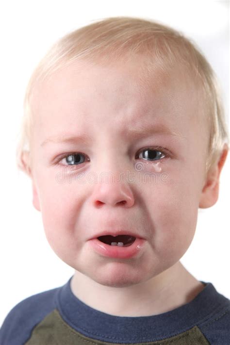 Crying Little Baby Boy Royalty Free Stock Photography