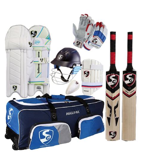 Sg Pro Master English Willow Complete Cricket Kit Full Size Ideal