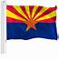 G128  Arizona State Flag 3x5 Ft Printed Brass Grommets 150D Quality