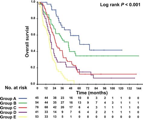 Kaplan Meier Overall Survival Curves In 271 Patients In Each Derived