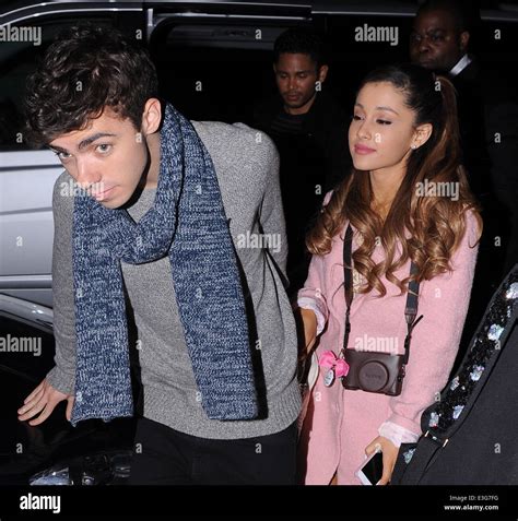 Ariana Grande And Nathan Sykes Out On A Dinner Date At The Vegeterian Restaurant Manna In