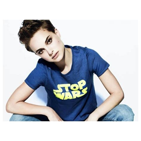 Stop Wars As Worn By Natalie Portman T Shirt From Tshirtgrill Uk