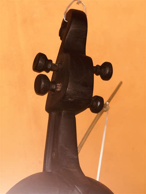 Big Black Sarangi Folk Musical Instrument Nepal Music Gallery