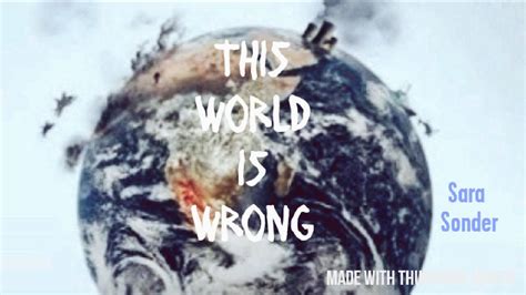 This World Is Wrongsara Sonder Cover Youtube