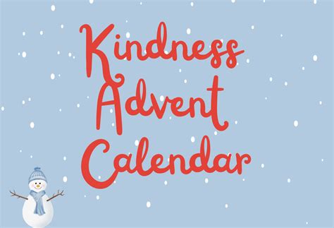 25 Random Acts Of Kindness Christmas Advent Calendar