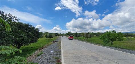 Lonely Road In Digos City Davao Del Sur In The Philippines Stock Image