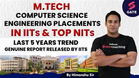 Mtech Computer Science Admission Iits And Top Nits Last 5 Years Trend