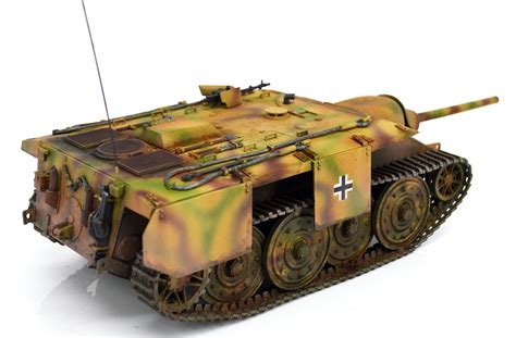 Wwii German E 10 Tank Destoryer Hetzer 135 Floz Finished Tank Model W