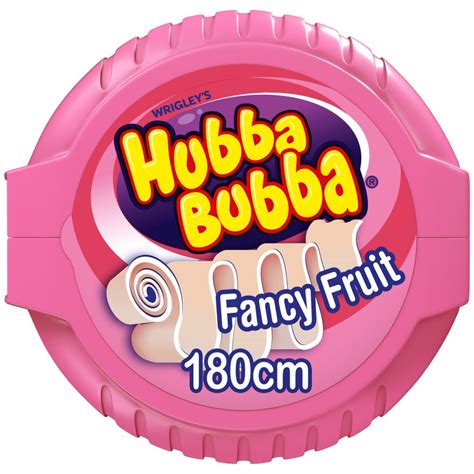Hubba Bubba Fancy Fruit Bubble Gum Mega Long Tape 56g Bb Foodservice