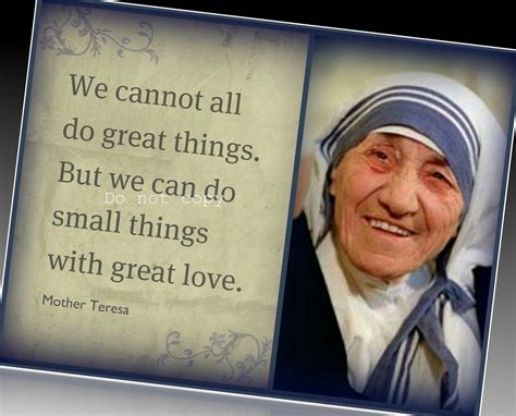 Mother Teresa Inspirational Magnet Quote