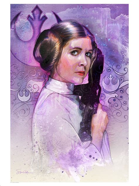 1091694 Drawing Painting Illustration Star Wars Portrait Purple