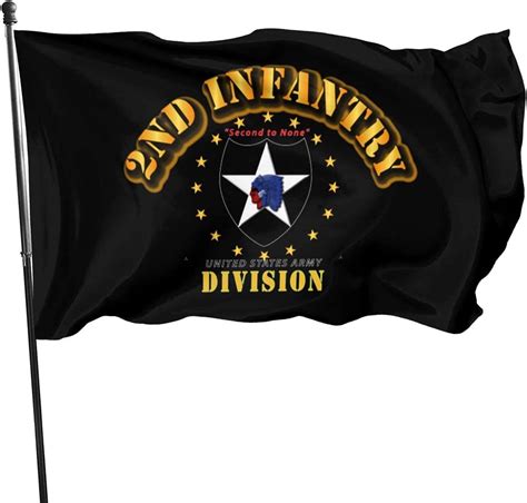 Psdjki 3x5 Foot Outdoor Decoration Flag 2nd Infantry