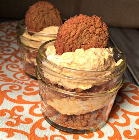 Ginger Snap Pumpkin Parfait And A Snow Village Addicted To Recipes