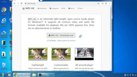 How To Get And Install Media Player Classic Mpc Hc In Windows Youtube