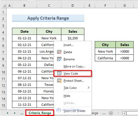 Excel Vba To Filter In Same Column By Multiple Criteria 6 Examples