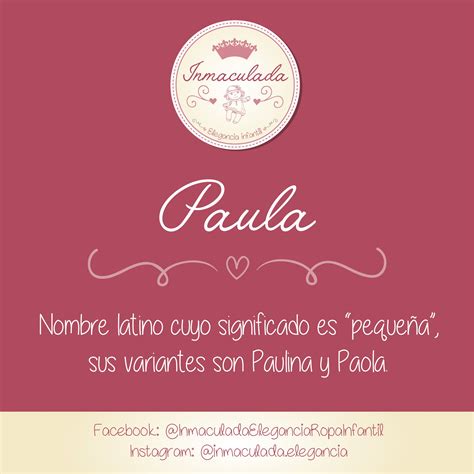 Significado Nombres Niña Paula Paula Nombre Significados De Los