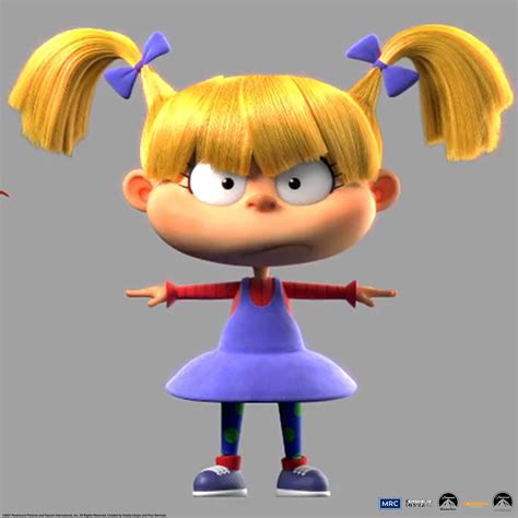 Angelica Pickles CGI Model Production Art 2021 Rugrats Photo